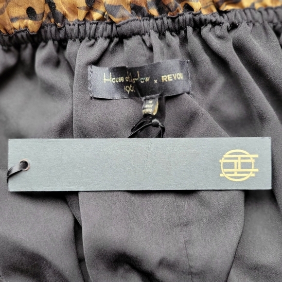 HOUSE OF HARLOW // revolve sapphire chiffon off the shoulder smocked mini dress - Picture 9 of 12